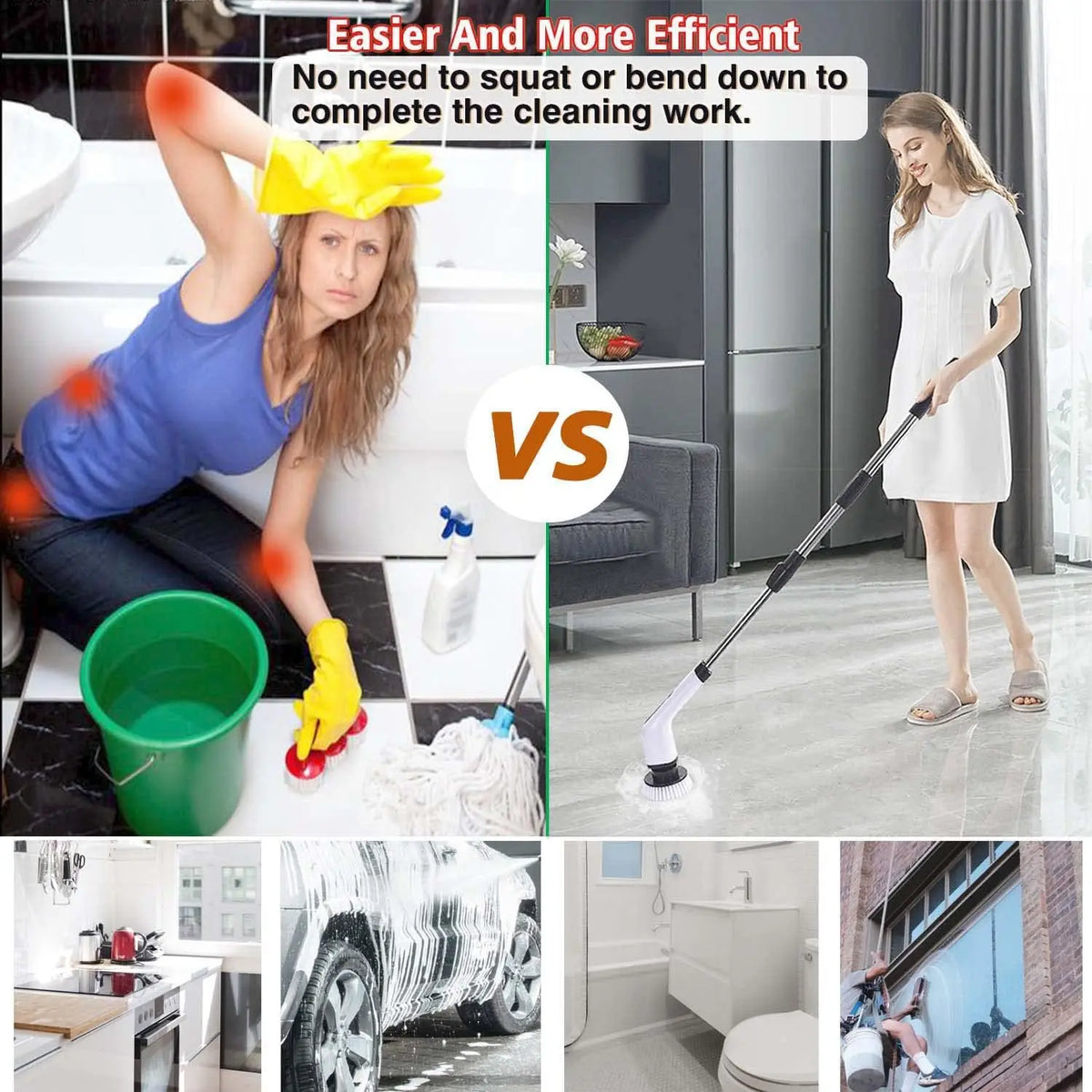 PowerScrub Pro™ – Cordless Electric Cleaning Brush
