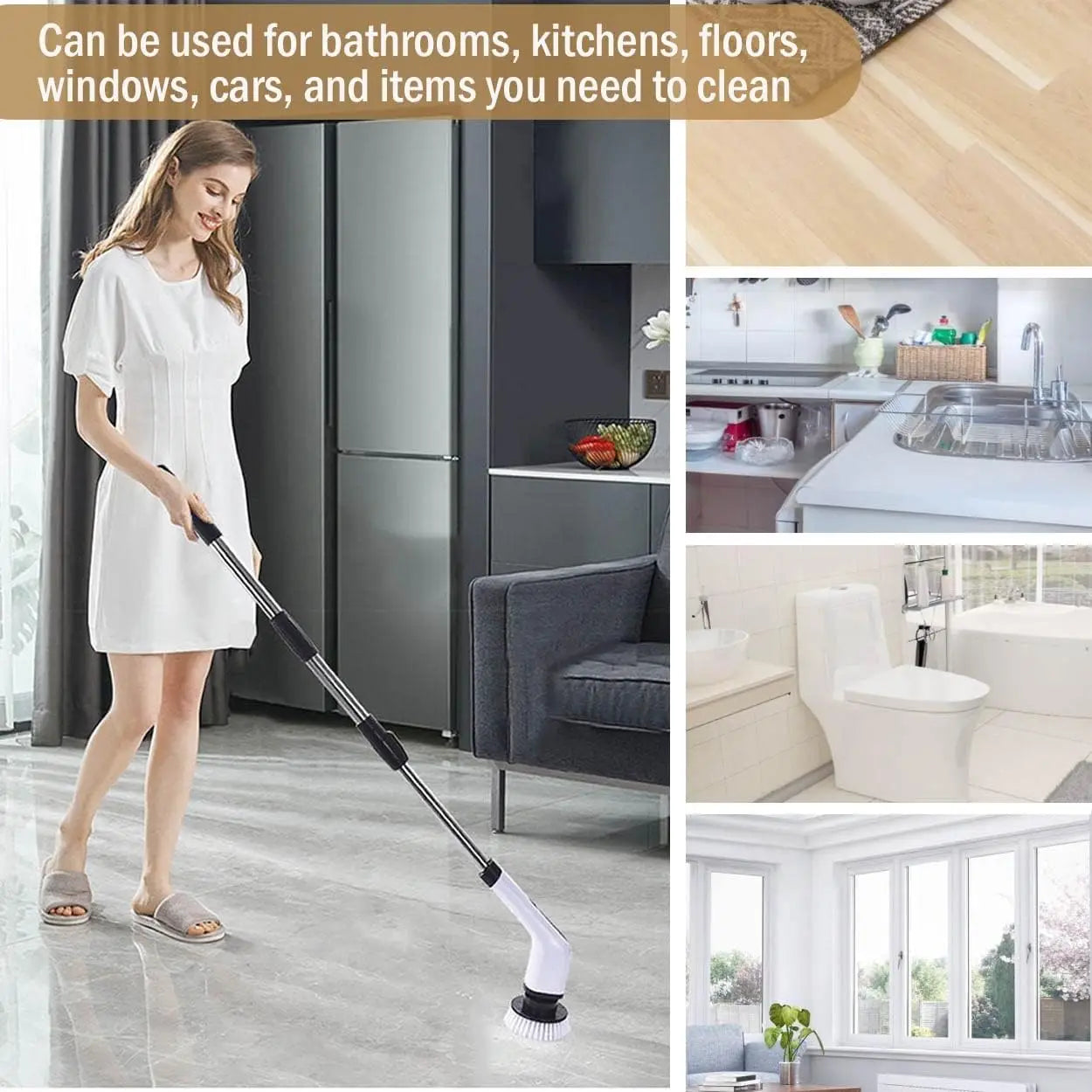 PowerScrub Pro™ – Cordless Electric Cleaning Brush
