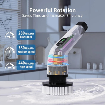PowerScrub Pro™ – Cordless Electric Cleaning Brush